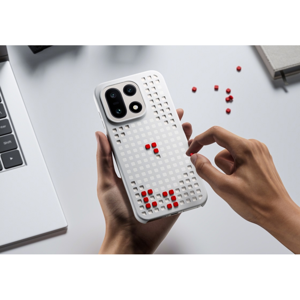Oryginalne etui magnetyczne OnePlus Hole-Pattern Magnetic Case do OnePlus 15, czarne